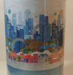 PINK SKY Puzzle:CITYSCAPE PUZZLE-City Site/New York-1000 pieces puzzle