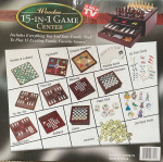 Brand New Wooden 15-in-1 Game Center