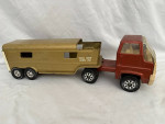 3 Vintage Tonka Toys: Truck And 2 Horse Trailer