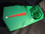 Vintage DBGM Big Plastic Barbie Sized Green Race Car Made in W Germany
