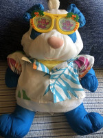 Puffalump 80's Toys Vintage Panda Bear with Hologram Sun Glasses