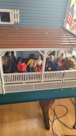 Vintage really beautiful one of a kind blue doll house