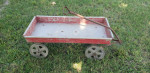 Vintage Aluminum Red Wagon