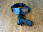 Electric Airsoft AK-47, Spring Airsoft Pistol, Goggles