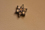 Diamond Flower Earrings