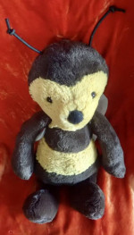 TOY: Jellycat London Plush Honeybee. Like New. 12" x 4"