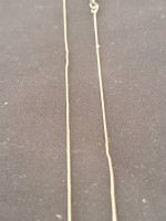 Sterling Silver Bamboo Ring Charm on 18 in Box Chain