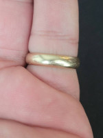 Vintage Simple 14K Yellow 5mm Gold Ring. Size 9.5