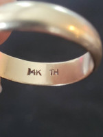 Vintage Simple 14K Yellow 5mm Gold Ring. Size 9.5