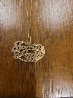 Vintage 14K Yellow Gold "Special Lady" Charm and 14K Yellow Gold Chain