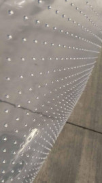 RealSpace Glass Clear Studded Chair Mat For Carpet (36" x 42") - New!