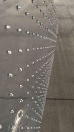 RealSpace Glass Clear Studded Chair Mat For Carpet (36" x 42") - New!