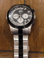 JBW "Delano" Men's Chronograph Watch. Model JB-6218A. Black + DIAMONDS
