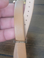 Tory Burch Model TB1214 "Collins" Brown Leather Luggage Band Watch
