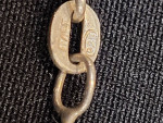 Sterling Silver Christian Fish Pendant on 16in Fancy Flat Chain