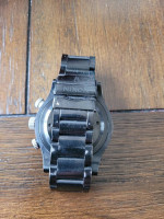 Nixon "48-20" Chronograph Watch. Men's. Model A486-180. Black/Silver
