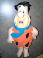 Collectible 1993 Mattel The Flintstones Fred Flintstone 13" Plush Doll with Viny