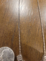Cute Dainty Sterling Ball Chain with 7 Charms Spelling BIG SIS