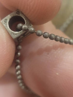 Cute Dainty Sterling Ball Chain with 7 Charms Spelling BIG SIS