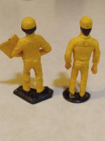 1983 Set of 2 Buddy L Construction Workers Flagger Figures
