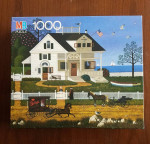 Set of 7 jigsaw puzzles (500-1000 pieces)