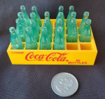 1960’s Vintage Miniature Coca Cola Soda Pop Toy 24 Bottle Crate Toy