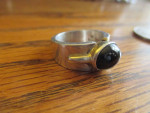 925 Silver Black Onyx Ring size 6