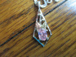 925 Silver and 12k Gold Pendant Necklace