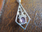925 Silver and 12k Gold Pendant Necklace