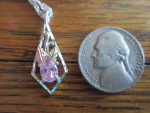 925 Silver and 12k Gold Pendant Necklace