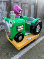 Coin Operated Barney the Dinosaur Tractor Kiddie Ride