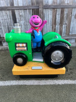 Coin Operated Barney the Dinosaur Tractor Kiddie Ride