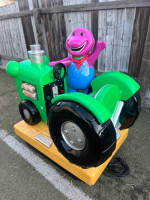 Coin Operated Barney the Dinosaur Tractor Kiddie Ride
