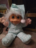 TROLL BABY DOLL π Vintage RUSS PLUSH SOFT BODY