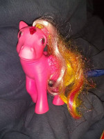 Vintage MY LITTLE PONY *Pink Pegasus G1  Glittering Gem