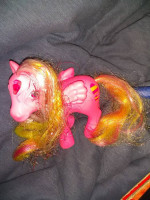Vintage MY LITTLE PONY *Pink Pegasus G1  Glittering Gem