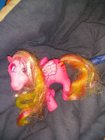 Vintage MY LITTLE PONY *Pink Pegasus G1  Glittering Gem