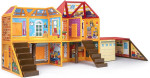 PLAYMAGS Magnetic Tiles Building Dollhouse Pretend Play Toy