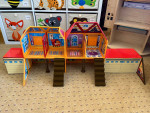 PLAYMAGS Magnetic Tiles Building Dollhouse Pretend Play Toy