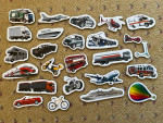 Whiteboard Fridge Magnets - Animals Vehicles Fruit Veggies ABC Numbers