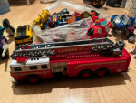 Transformer cars, fire truck, and tons of hot wheel cars