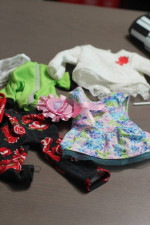 American Girl doll with many accessories