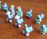 KINDER chocolate egg Toy set: 18 hippo figurines/sea theme