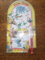 Curious George Schylling Vintage Portable Circus Pinball Rare Mini