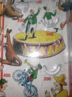 Curious George Schylling Vintage Portable Circus Pinball Rare Mini