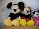 4 Disney Mickey Minnie Mouse Jumbo 27” 22” 16” Dolls Stuffed Animals