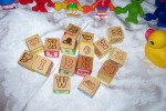 8 Sesame Street Characters with Numbers,  Wood Blocks