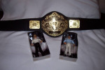 Toy  Wrestling Belt and 6 New Wrestling Men