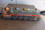 Tin Toy Vintage Train Silver Mountain