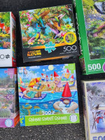 (8) jigsaw puzzles 300 500 pieces